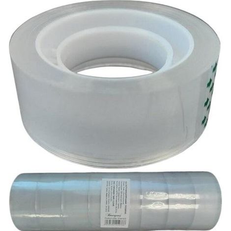 Nastro adesivo trasparente 18 mm x 20 m (8 pezzi)