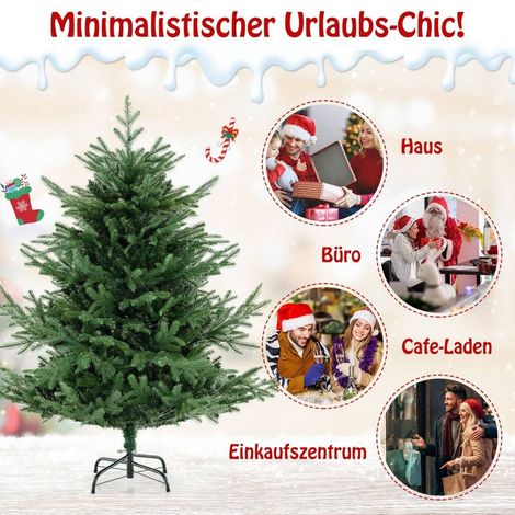 Albero di natale artificiale da 135 cm con 160 luci led