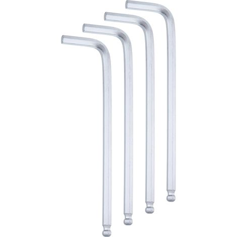 4pcs Clé hexagonale À Bout Sphérique 5mm Pour Maison Argent (1/5)