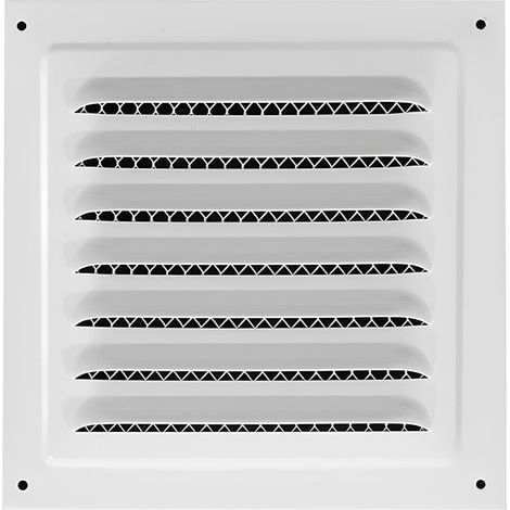 20 x 20 cm, Grille de Ventilation,  Fentes d'Aération Carrées, pour Salle de Bain, Bureau à Domicile, Cuisine, avec Moustiquaire (1/5)