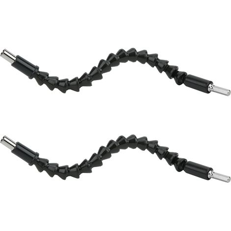 2 Tiges Flexibles Universelles 300mm pour Perceuse Électrique - Embouts et Raccord de Tuyau (1/5)