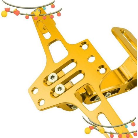 Support Plaque D Immatriculation - Alliage D Aluminium CNC - Pour Moto - 1 Piece (1/5)