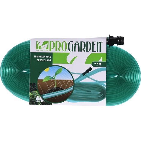 Tubo Per Irrigazione Con Connettore Microforato Colore Verde 25mm 7,5m Progarden