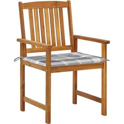 Maison Exclusive - Sedie da Giardino con Cuscini 6 pz in Legno Massello di Acacia