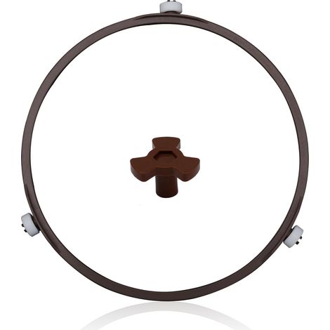 Anneau Plateau Tournant Micro-Ondes, 17,8cm Roulette Rotative Caoutchouc Plateau Four Micro-Ondes Pièces Rechange avec Noyau Rotatif Support pour Plateaux Verre 24,5 à 27cm (1/5)
