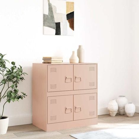 Buffet de Cuisine en Acier, 67 x 39 x 73 cm, Meuble de Rangement Moderne avec Étagères, Console d'Entrée ou Desserte pour Salon et Salle à Manger (1/5)