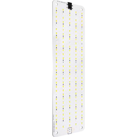 Ortviai Lampe de Croissance LED à Spectre Complet pour Plantes d'Intérieur – Panneau 30x8 cm, Minuterie Intelligente 24 h, 6 Niveaux de Luminosité