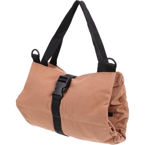 Pochette à Outils Suspendue en Toile Kaki pour Voiture, 1 Pièce Rangement Zippé pour Électricien et Bricoleur, Format Pliable, Usage Extérieur (1/5)