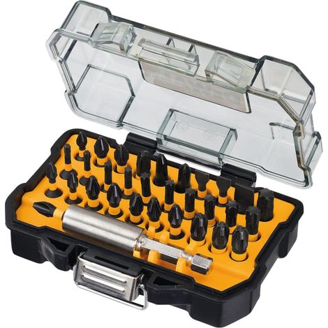 DEWALT DT70523T-QZ 32-Piece Impact Torsion Screwdriver Bit Set with Magnetic Bit Holder – High Durability and Professional Performance