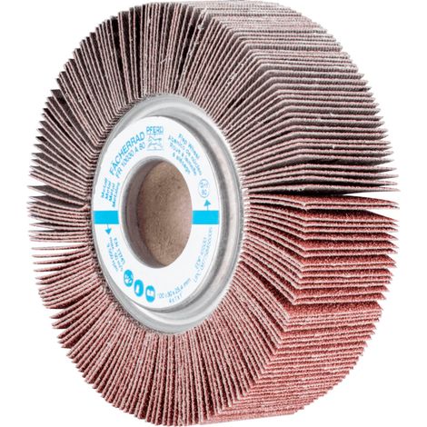 PFERD TOOLS Lamellenschleifrad FR Ø 100x30mm Bohrung Ø 25,4 mm A80 für universelle Anwendung 2 Stk (1/4)
