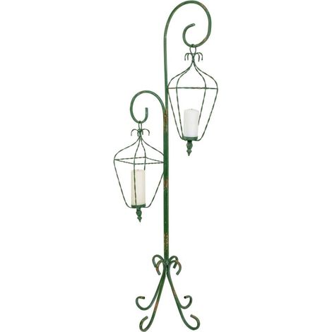 Faroles con soporte de metal 35x31x115h cm (1/5)
