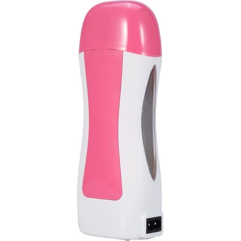 Chauffe-Cire Roll On, Chauffe Cire Epilation Électrique Appareil de Chauffage D'épilation Rouleau D'épilation à la Cire Chauffe Rouleau Dépilatoire à la Cire à Cartouche (Prise UE)