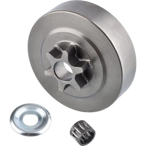 3/8 6 dents Pignon de tambour d'embrayage, rondelle, roulement pour MS250 230 210 251 trononneuse (1/5)