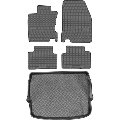 Ensemble de tapis de sol en caoutchouc pour Nissan Qashqai Crossover (2013-2021) + tapis de coffre (1/5)