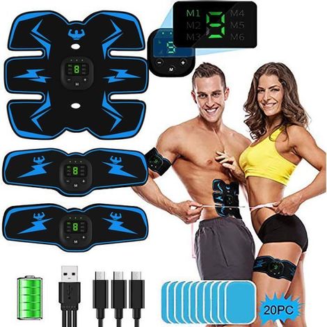 Abdos Musculation Ceinture Appareil Abdominaux Musculation Entraînement Abdominal pour Femme Homme Abdomen Bras Jambes (1/4)