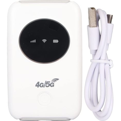 Hotspot WiFi 4G / 5G, Modem WiFi USB déverrouillé avec Emplacement pour Carte SIM, routeur de Voyage Portable pour Ordinateur Portable sur Tablette pour Smartphone (1/5)