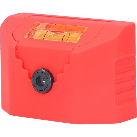 Marqueur laser multifonctionnel à lignes croisées, mini niveau laser grand angle 120°, batterie intégrée, rouge (1/5)