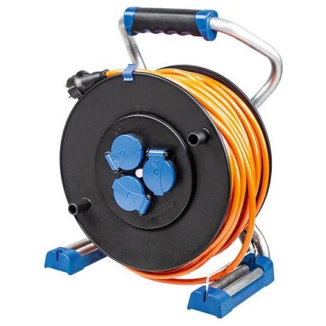 Kabeltrommel mit USB, Spannungsanzeige 40m H07BQ-F 3G2,5 IP44