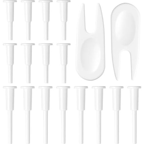 Bouchon De Gonflage Pour Ballon D Exercice - 8 Longs 8 Courts Et 2 Extracteurs - Compatible Avec Ballons Yoga Pilates Et Coussins Gonflables - Lot De 18 Pièces (1/5)