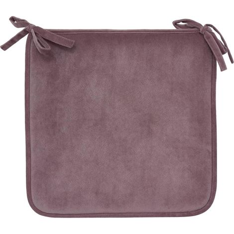 Galette de Chaise Uni "Lilou" 38x38cm Parme