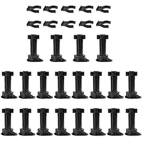 20 pieds de meuble réglables avec clips de fixation, compatibles avec les meubles de cuisine NV7 F26 (1/5)