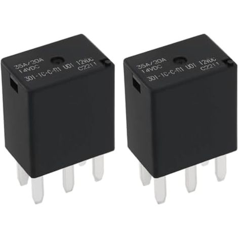 2x Relais 5 broches 12V 35A Auto/Bateau - 35A/20A SPDT 301-1C-C-R1-U01-12VDC (1/5)