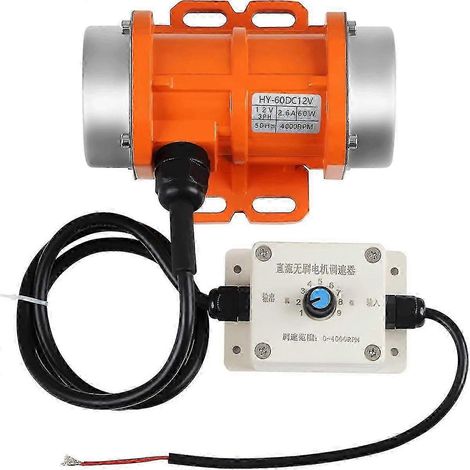 Moteur vibrant 4000 tr/min pour bétonnière, 12 V CC, 60 W, à haut rendement (1/5)