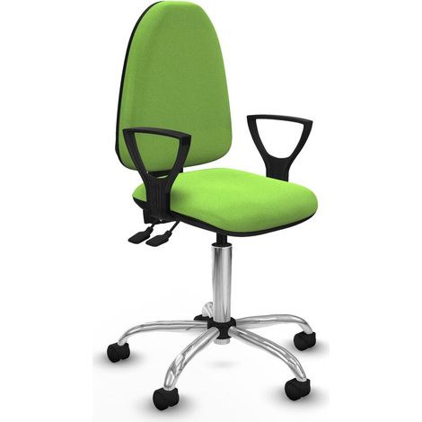 Sedia da Ufficio Piqueras y Crespo A√Ωna AS bali pistacho brazos fijos base cromada ruedas nailon 50mm Pistacchio (1/5)