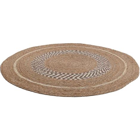 Alfombra de fibra natural marrón D120x1h cm (1/5)