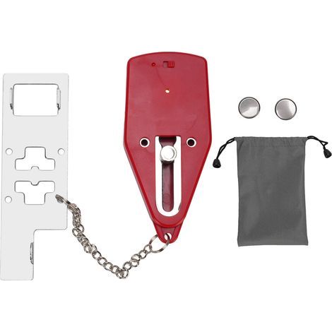 Tragbares Türschloss mit Alarm und 130 dB Vibration – Sicherheitsgerät für Hotels und Apartments (1/5)