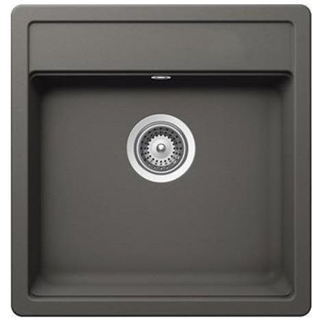 Schock Einbaubecken Cristadur Mono N-100 S A Silverstone SIL Exzenterbedienung (1/3)