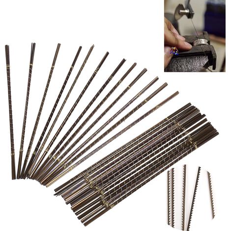 Lames de scie, 144 unités lame de coupe de scie en acier à haute teneur en carbone pour la fabrication de bijoux Lames de scie à chantourner en feuille de cuivre haute résistance(2) (1/5)