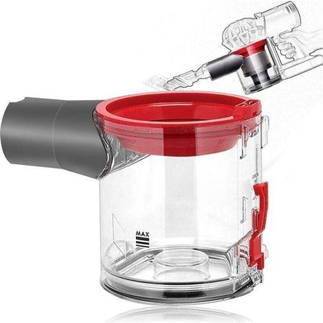 Conteneur de réservoir compatible pour Dyson V7 V8 Montage , XU,mode plug and play Rechange conteneur de poussière inférieure - KZQ (1/4)