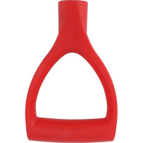 Manche de pelle à neige type D, diamètre intérieur 32 mm, en plastique, installation rapide, pour creuser et ratisser, rouge (1/5)