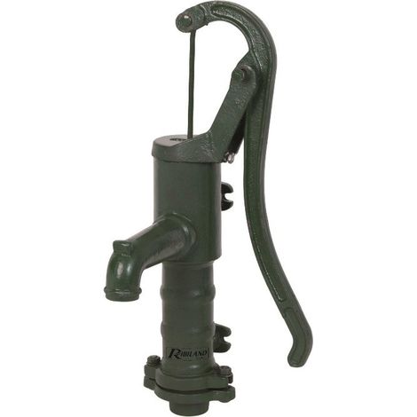Pompe à Bras Murale Fonte Alimentation Eau Manuelle Et Décorative - Cap Vert (1/3)