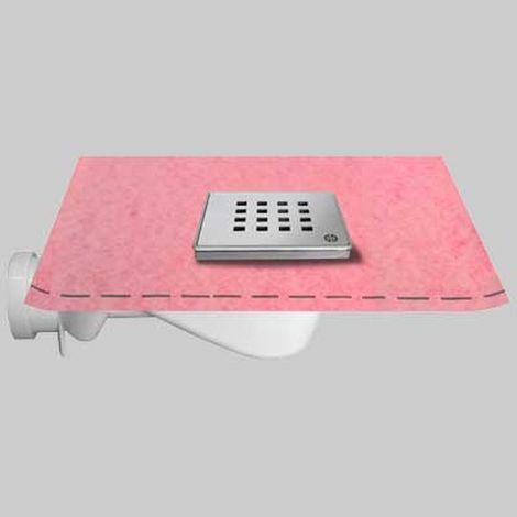 CHIUSINO 10 X 10 PER DOCCIA CON GUAINA - cm 10x10 - guaina 1x3