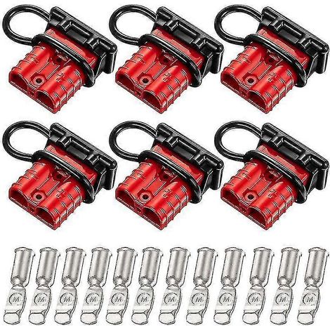 Compatible avec le kit XJ6, connecteur rapide de batterie de calibre 6-10, kit de prise de faisceau de déconnexion rapide de batterie 50A 12-36V. (1/5)