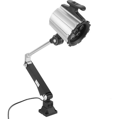 Lampe de travail LED à bras long réglable et multifonctionnelle avec fixation par vis pour tour et fraiseuse CNC 7W 24V (1/5)