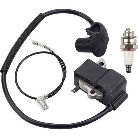 Bobina di accensione adatta per decespugliatori FS250 FS120 FS250R FS300 FS350. Sostituisce il codice 4134-400-1301 con Crezuo.-Crezuo