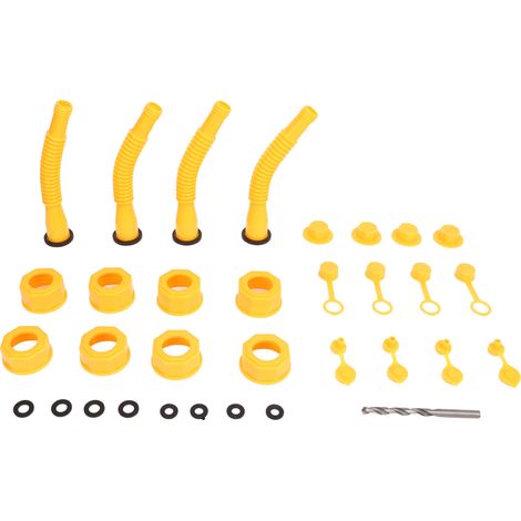 Kit de remplacement pour bec verseur de bidon d'essence, foret 8 mm, anti-débordement, buse universelle compatible avec la plupart des jerricans (1/5)