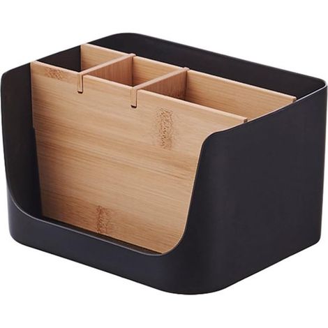 Organizzatore da scrivania in legno con 5 scomparti per ufficio e casa (1/5)