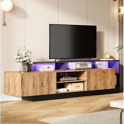 Mobile TV 190 x 40 x 48,5 cm con LED, per TV fino a 70 pollici HAVRYA (1/5)