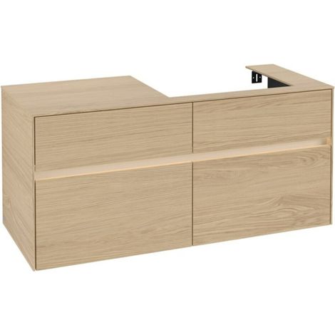 V&B Waschtischunterschrank Collaro 120x54,8x50cm, WT r, LED 8,8 W, Nord Oa (1/3)
