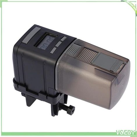 Mangeoire automatique - FAFEICY - Distributeur LCD - Minuterie réglable - Piles AA - Noir (1/5)