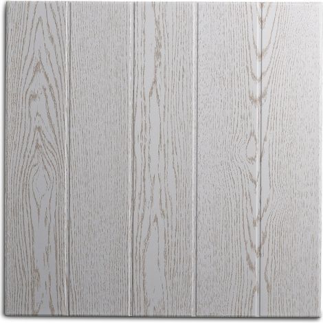 Decosa Deckenplatte Athen, esche weiß, 50 x 50 cm - 20 Pack (= 40 qm)