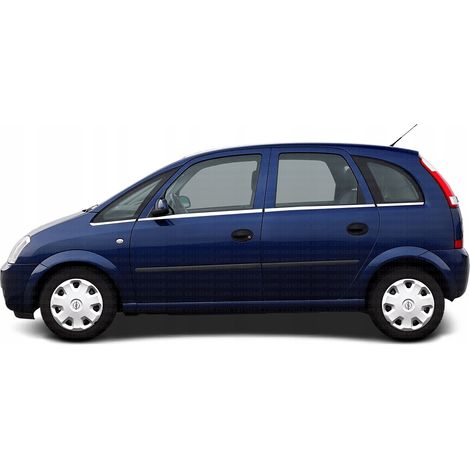Opel Meriva A - Listelli cromati per finestrini, portiere laterali (1/4)