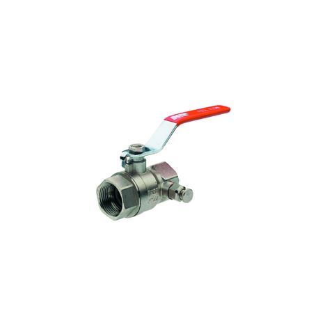 Valvola sferica in ottone 1/4 di giro F/F 1 con scarico - Irrigazione piovana