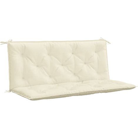 Maison Exclusive - Cuscino per Panca Bianco Crema 120x(50+50)x7cm Tessuto Oxford