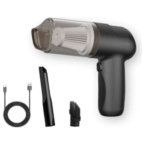 BUNTHAUS Aspirateur de voiture, aspirateur pour voiture Aspirateur de voiture sans fil à haute aspiration Aspirateur à main sans fil,Aspirateur à main sans fil pour petit véhicule (1/3)