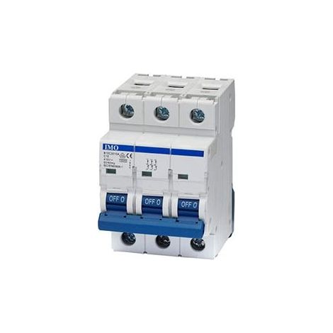 Disjoncteur tripolaire 3P - 6A - pouvoir de coupure 10kA - courbe C - À vis - IMO